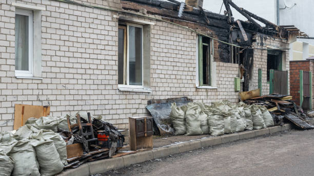 Professional Fire Damage Removal technician working in Mantua, NJ